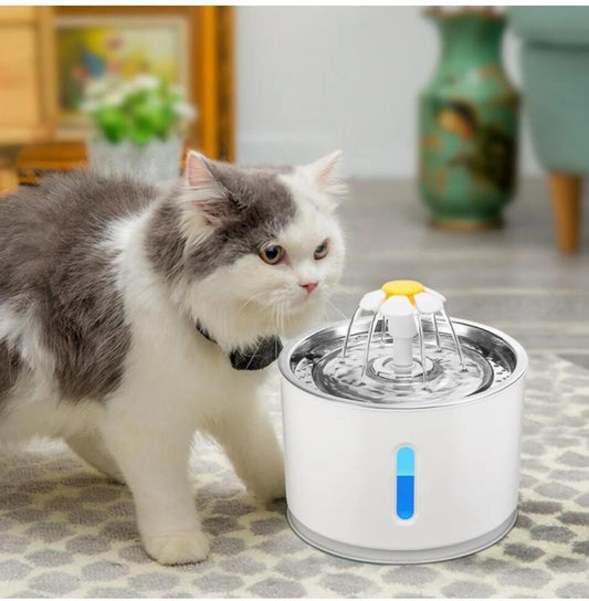 AUTOMATIC PET CAT WATER FOUNTAIN WITH LED LIGHTING USB